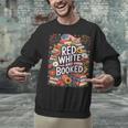 Retro Floral Red & Booked Library Reading 4th Of July Unisex Sweatshirt Retro Floral Red & Booked Library Reading 4th Of July Unisex Sweatshirt