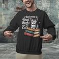 Retro I Just Want To Read Books And Pet Cats Cat For Men Women Kids Unisex Sweatshirt Retro I Just Want To Read Books And Pet Cats Cat For Men Women Kids Unisex Sweatshirt