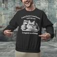 Retro I Stay Home I Read Books I Pet My Cat I Regret Nothing Unisex Sweatshirt