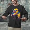 Rubber Duck Rubber Duckie Reading Book Rubber Duckling Unisex Sweatshirt
