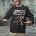 Run Like Your Book Boyfriend Is Waiting Runner Reader Unisex Sweatshirt Run Like Your Book Boyfriend Is Waiting Runner Reader Unisex Sweatshirt