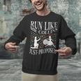 Run Like Mr Collins Just Proposed Vintage Book Quote Unisex Sweatshirt Run Like Mr Collins Just Proposed Vintage Book Quote Unisex Sweatshirt