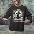 Salem Witch Book Club Vintage Halloween Cat Book Lover Unisex Sweatshirt