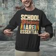 School Librarians Are Essential Library Book Lover Librarian Unisex Sweatshirt