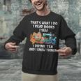 Sewing Reading Books Drinking Tea Sew Sewist Unisex Sweatshirt