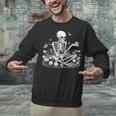 Skeleton Reading Book Floral Dark For Book Lovers Unisex Sweatshirt Skeleton Reading Book Floral Dark For Book Lovers Unisex Sweatshirt