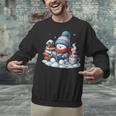 Snowman Reading Books Lovers Librarian Bookworm Christmas Unisex Sweatshirt Snowman Reading Books Lovers Librarian Bookworm Christmas Unisex Sweatshirt