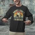 Sorry I Can't I'm Booked Reading For Cat Lover For Men Women Unisex Sweatshirt