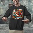 Squirrel Reading a Book Lover Bookworm Unisex Sweatshirt
