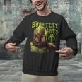 Star Wars The Book Of Boba Fett Neon Boba Fett Lives Poster Unisex Sweatshirt