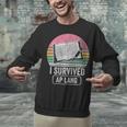 I Survived AP Lang Retro Book Graphic Unisex Sweatshirt I Survived AP Lang Retro Book Graphic Unisex Sweatshirt