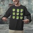 Teacher Reading Shamrock St Patrick’s Day Book Lover Kids Unisex Sweatshirt