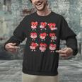 Teacher Valentines Day Reading Book Lover Bookworm Library Unisex Sweatshirt