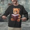Teddy Bear Reading a Book Unisex Sweatshirt Teddy Bear Reading a Book Unisex Sweatshirt
