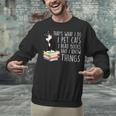 That's What I Do I Pet Cat I Read Books Tuxedo Cat Bookworm Unisex Sweatshirt