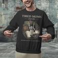 Tired Moms Book Club Dark Floral Coffee Skeleton Unisex Sweatshirt