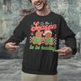 Tis The Season Book Reading Gingerbread Teacher Librarian Unisex Sweatshirt