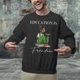 History Month Education Is Freedom Books Black Teacher Unisex Sweatshirt History Month Education Is Freedom Books Black Teacher Unisex Sweatshirt