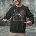 Trigger Warning Dark Romance Reader Smut Spicy Book Merch Unisex Sweatshirt