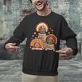 Turkey Read Books Reading Fall Thanksgiving Teacher Unisex Sweatshirt