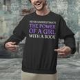 Never Underestimate Girl With A Book Women Inspiration Quote Unisex Sweatshirt Never Underestimate Girl With A Book Women Inspiration Quote Unisex Sweatshirt