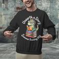 Unearth a Story Summer Reading 2026 Book Lover Dino Fun Unisex Sweatshirt