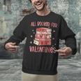 Valentines All Booked For Valentines Book Lovers Teacher Kid Unisex Sweatshirt
