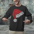 Vintage Retro Christmas Book Xmas Santa Hat Pajama Holiday Unisex Sweatshirt