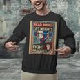 Vintage Style Read Books Lift Weights Fight Fascists Retro Unisex Sweatshirt
