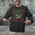 All I Want For Christmas Is A Dragon & Books Ugly Sweater Unisex Sweatshirt