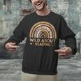 Wild About Reading Books Reader Lover Bookworm Librarian Unisex Sweatshirt