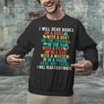 I Will Read Book On Boat Words For Kids Unisex Sweatshirt