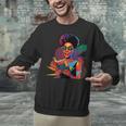 Woman Reading Book Lover Geometric Girl Afro History Unisex Sweatshirt Woman Reading Book Lover Geometric Girl Afro History Unisex Sweatshirt