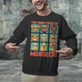 Women's DCC Many Faces Of Mordecai Grid Gamer Series Book Unisex Sweatshirt