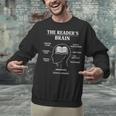Women's The Reader’s Brain Book Lover Reading Diagram Graphic Unisex Sweatshirt Women's The Reader’s Brain Book Lover Reading Diagram Graphic Unisex Sweatshirt