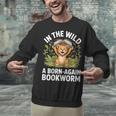 Women's Wild About Reading Book Reader Lion Zoo Animals Kids Unisex Sweatshirt Women's Wild About Reading Book Reader Lion Zoo Animals Kids Unisex Sweatshirt