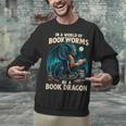 In a World Of Bookworms Be a Book Dragon Reading Unisex Sweatshirt In a World Of Bookworms Be a Book Dragon Reading Unisex Sweatshirt