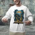 4 Books Are Portable Magic Bookish Reading Nerd Quote Unisex Sweatshirt