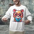 Adorable Book Lover Quokka With Reading Glasses Cute Unisex Sweatshirt