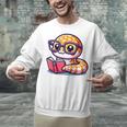 Adorable Book Lover Rattlesnake With Reading Glasses Cute Unisex Sweatshirt Adorable Book Lover Rattlesnake With Reading Glasses Cute Unisex Sweatshirt