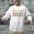 Applied Behavior Analysis Book Wildflower ABA RBT Therapist Premium Tri-Blend Unisex Sweatshirt