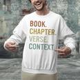 Book Chapter Verse Christian Bible Reformed Theology Unisex Sweatshirt Book Chapter Verse Christian Bible Reformed Theology Unisex Sweatshirt