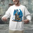 Book Lover Bookworm Reading Books Dragon Premium Tri-Blend Unisex Sweatshirt