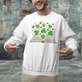 Book With Shamrocks Librarian Saint Patrick's Day Kids Unisex Sweatshirt