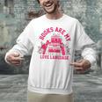 Books Are My Love Language Valentine Book Lover Unisex Sweatshirt