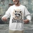 Booktrovert Raccoon Reading And Coffee For Book Lover Unisex Sweatshirt