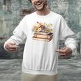 Booktrovert Vintage Wildflowers Books For Book Lovers Unisex Sweatshirt