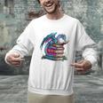 Bookworm Please I'm A Book Dragon Blue Dragon Unisex Sweatshirt