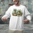 Botanical Garden Plants With Books Unisex Sweatshirt Botanical Garden Plants With Books Unisex Sweatshirt