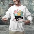 Cat Meme I Like Cats And Books And Maybe Three People Unisex Sweatshirt